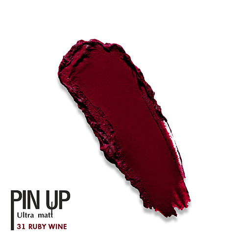 Блеск для губ `LUXVISAGE` `PIN UP` ULTRA MATT матовый тон 31 ruby wine