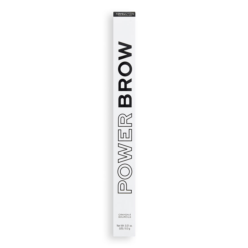 Карандаш для бровей `REVOLUTION` `RELOVE` POWER BROW с щеточкой тон dark Brown