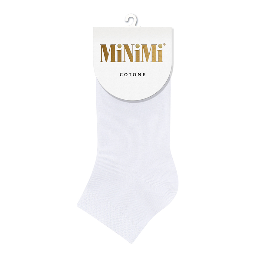Носки женские `MINIMI` MINI COTONE укороченные Bianco 35 -38