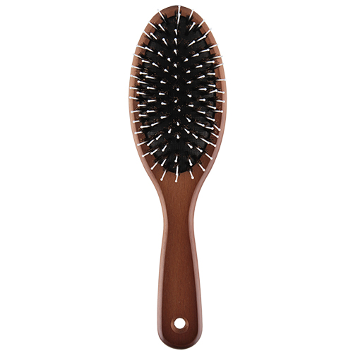 Щетка для волос `LADY PINK` `BASIC` wood массажная с деревянной ручкой большая