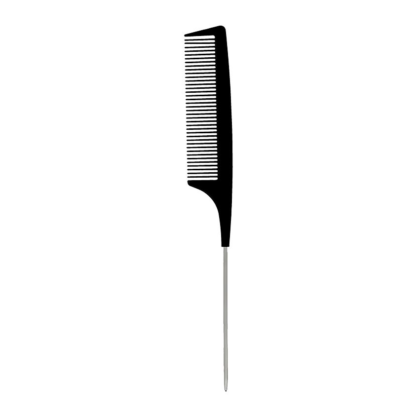 Расческа-гребень для волос `LADY PINK` `BASIC` PROFESSIONAL с металлической ручкой 22, 5 см