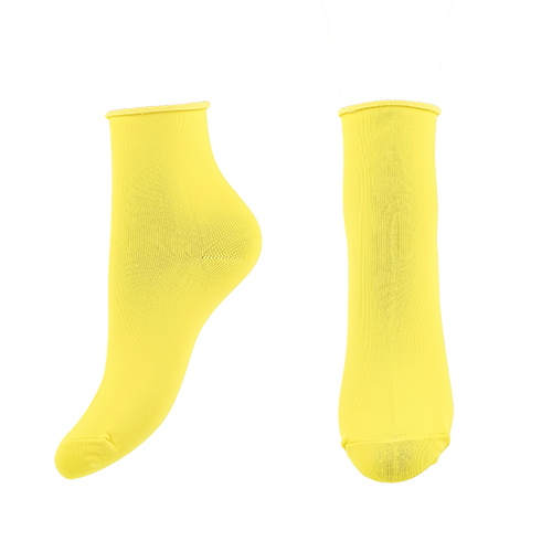 Носки женские `SOCKS` simple bright yellow