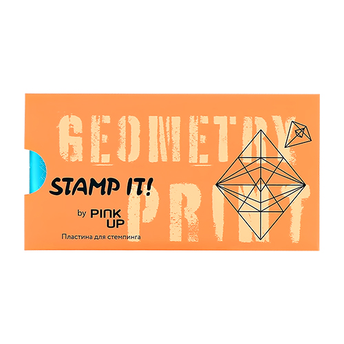 Пластина для стемпинга `PINK UP` `STAMP IT!` GEOMETRY PRINT