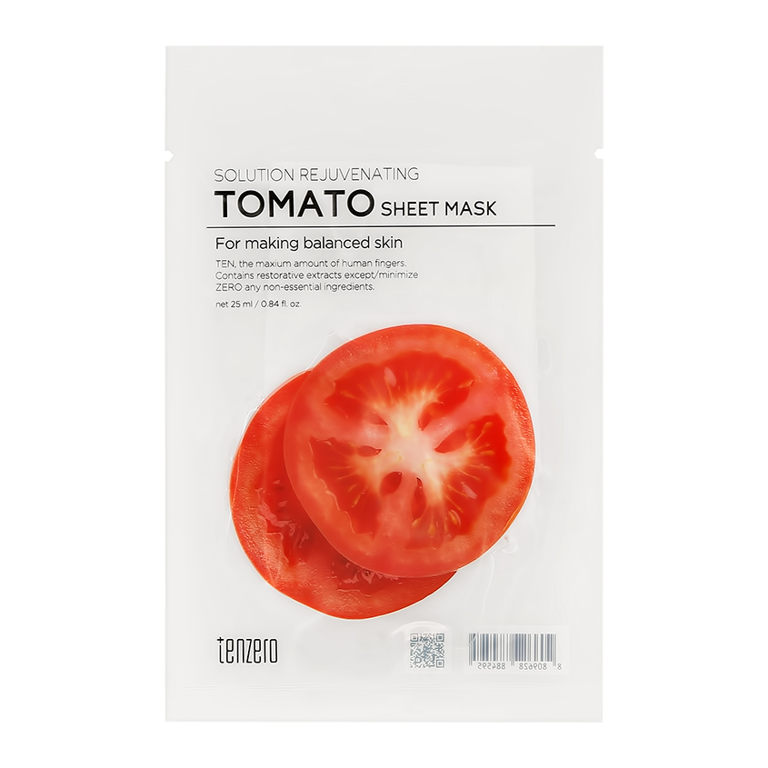 Маска для лица `TENZERO` с экстрактом томата (выравнивающая) 25 мл