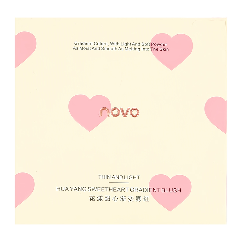 Румяна для лица `NOVO` SWEETHEART GRADIENT BLUSH тон 01