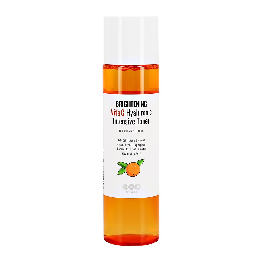 Тонер для лица `DEARBOO` с витамином С и экстрактом облепихи (выравнивающий тон кожи) 150 мл