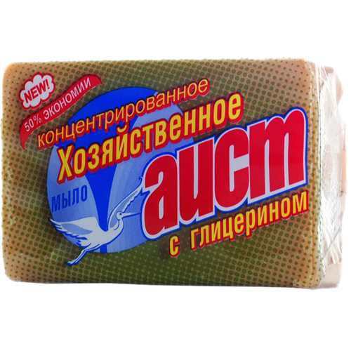Мыло хозяйственное `АИСТ` с глицерином 150 г