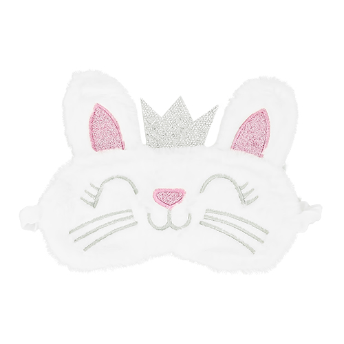 Маска для сна `MISS PINKY` `BASIC` мягкая (Котик белый)