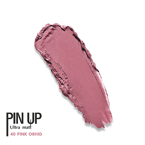 Блеск для губ `LUXVISAGE` `PIN UP` ULTRA MATT матовый тон 40 pink orhid