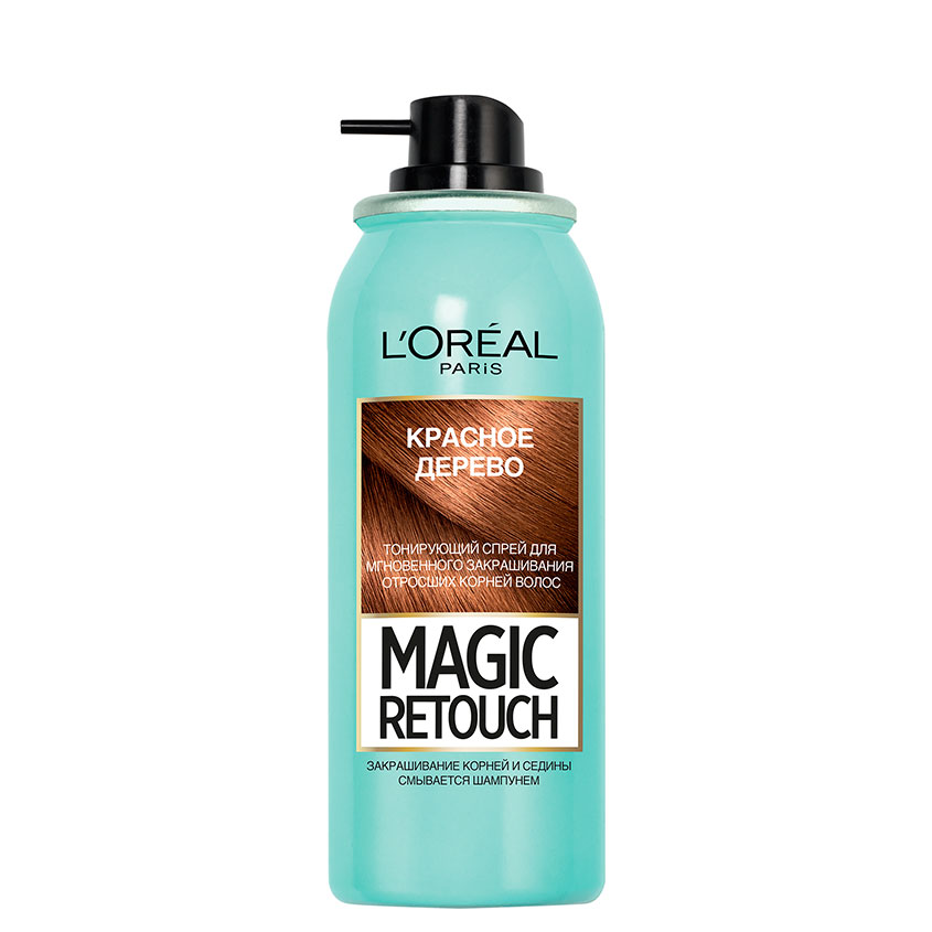 Спрей для волос тонирующий `LOREAL` `MAGIC RETOUCH` тон 6 (красное дерево) 75 мл