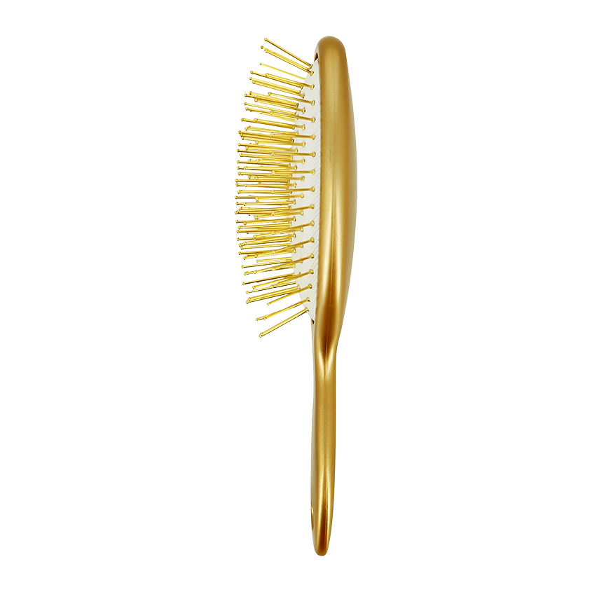 Расческа для волос массажная `LADY PINK` золотая