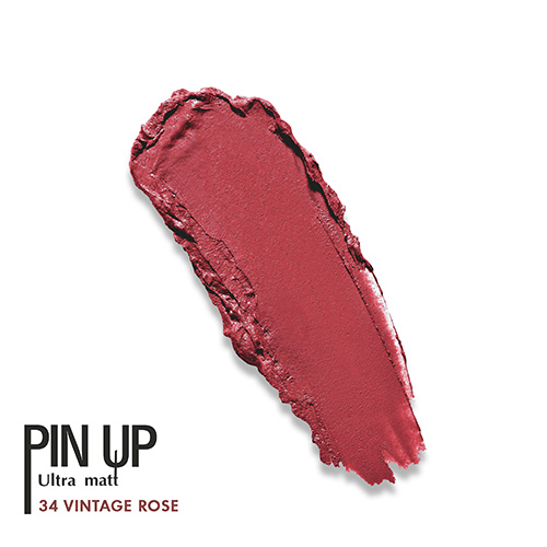 Блеск для губ `LUXVISAGE` `PIN UP` ULTRA MATT матовый тон 34 vintage rose