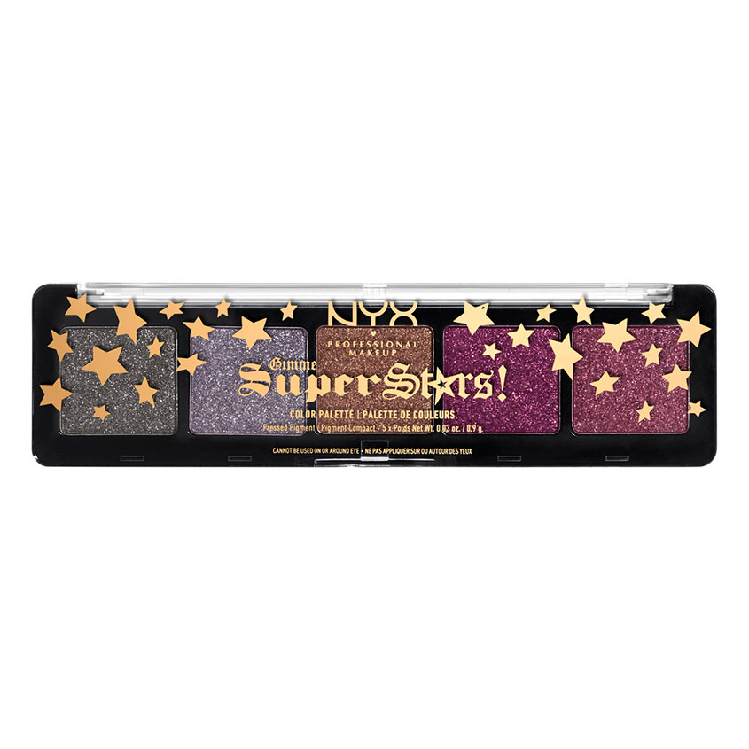 Палетка теней для век `NYX PROFESSIONAL MAKEUP` GIMME SUPER STARS! тон 02 kissin my stars
