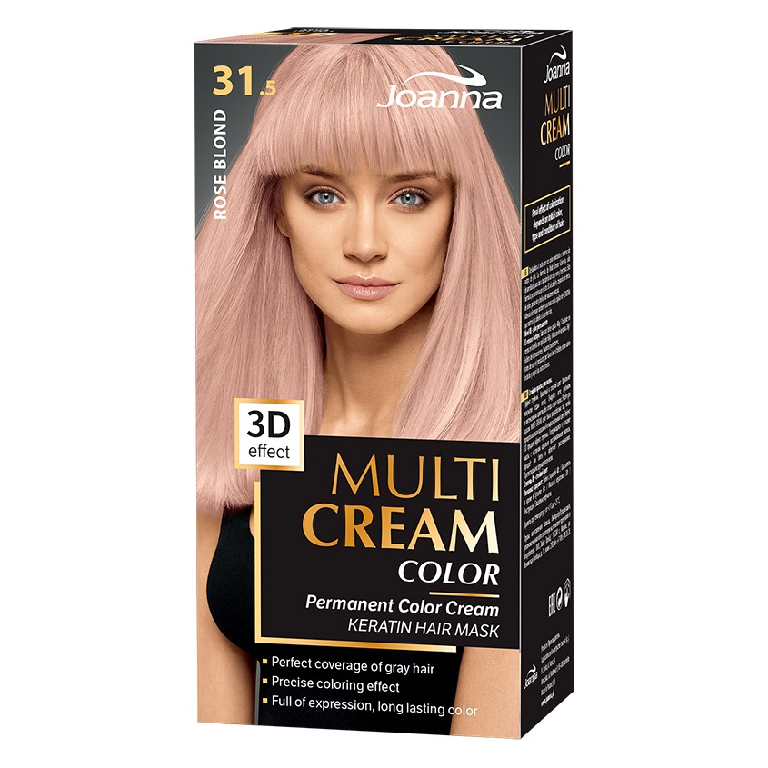 Краска для волос `JOANNA` MULTI CREAM 3D Розовый блонд (тон 31.5)
