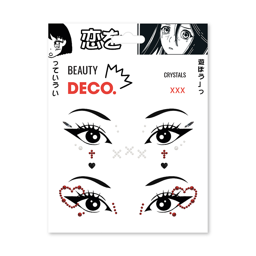 Кристаллы для лица и тела `DECO.` JAPANESE by Miami tattoos (ХХХ)