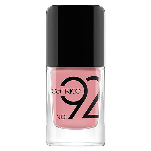 Лак для ногтей `CATRICE` ICONAILS GEL LACQUER тон 92 nude not prude (пыльно-розовый)