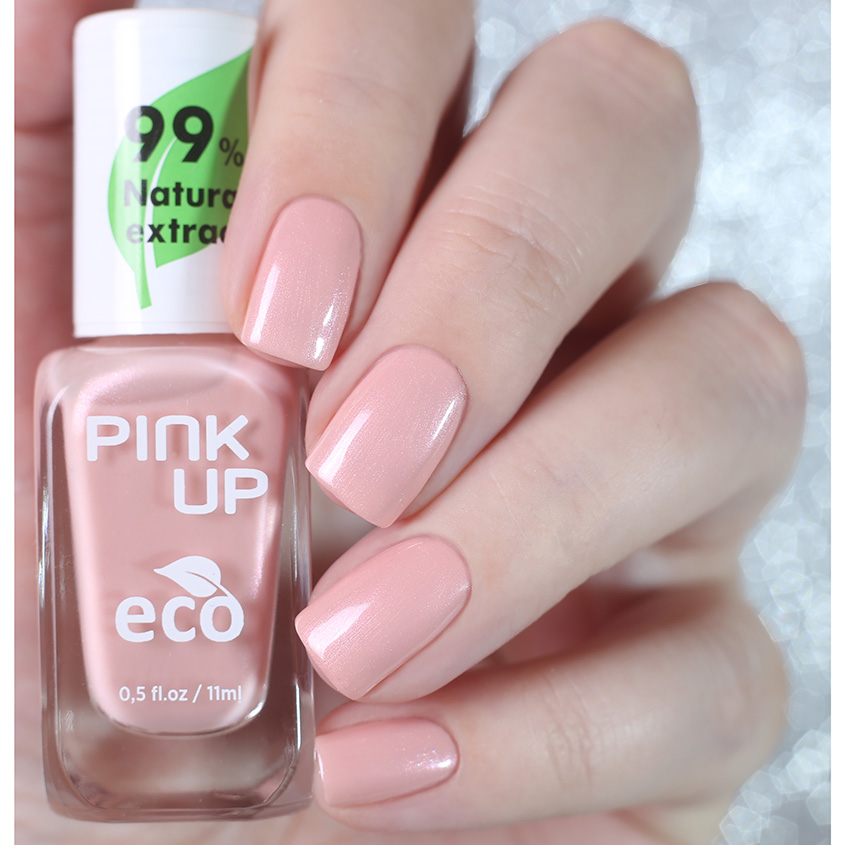 Лак для ногтей `PINK UP` `ECO` тон 05 с натуральными ингредиентами 11 мл