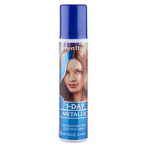 Спрей для волос оттеночный `VENITA` 1-DAY METALLIC тон Metallic Jeans (синий металлик) 50 мл