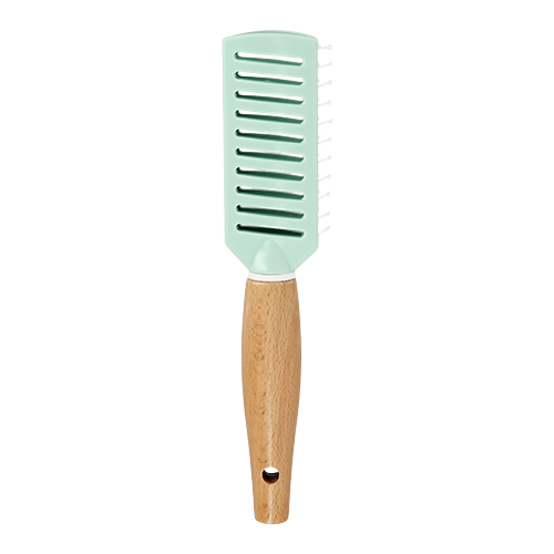 Расческа для сушки волос `LADY PINK` ECO деревянная мятная