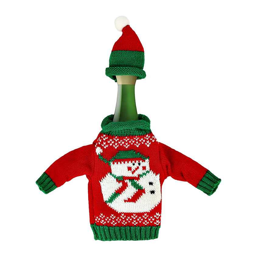 Новогодний набор `LADY PINK` (свитер и шапка в миниатюре)