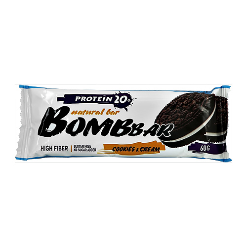 Батончик неглазированный `BOMBBAR` Печенье-крем 60 г