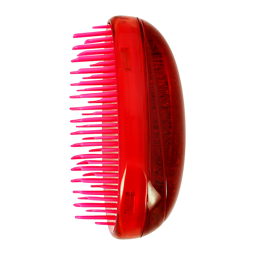 Расческа для волос распутывающая `LADY PINK` красная