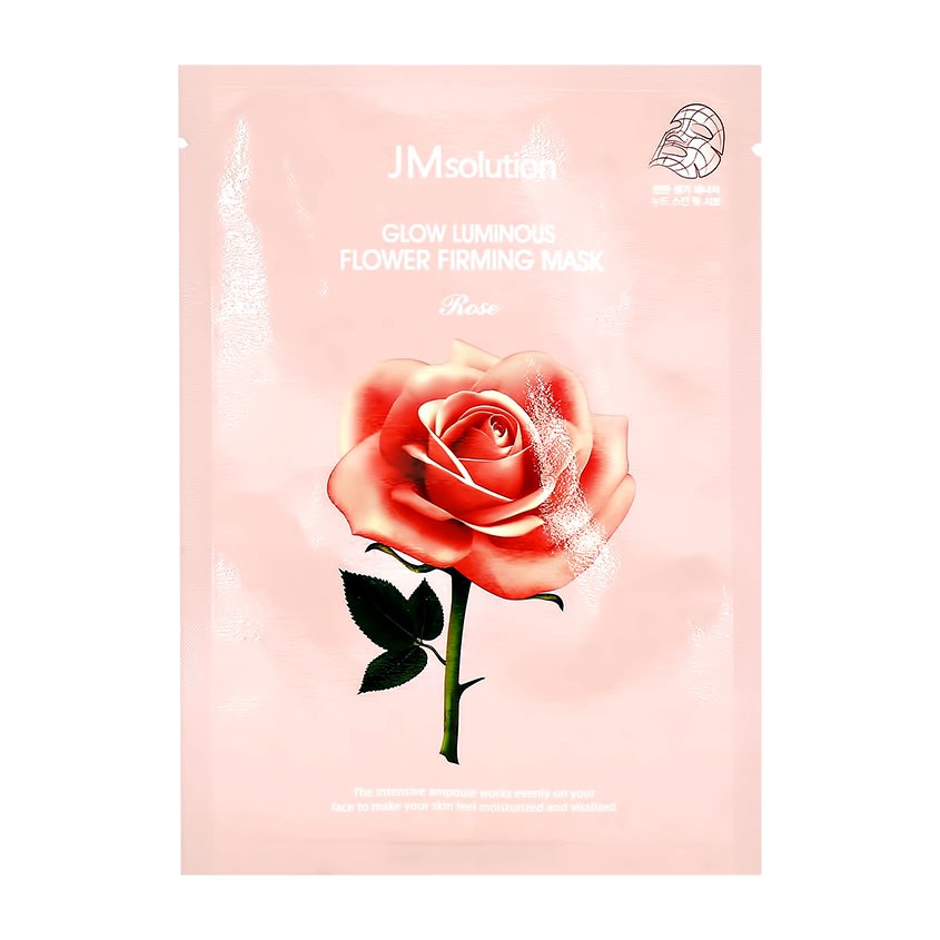 Маска для лица `JMSOLUTION` с экстрактом дамасской розы (для сияния кожи) 30 мл