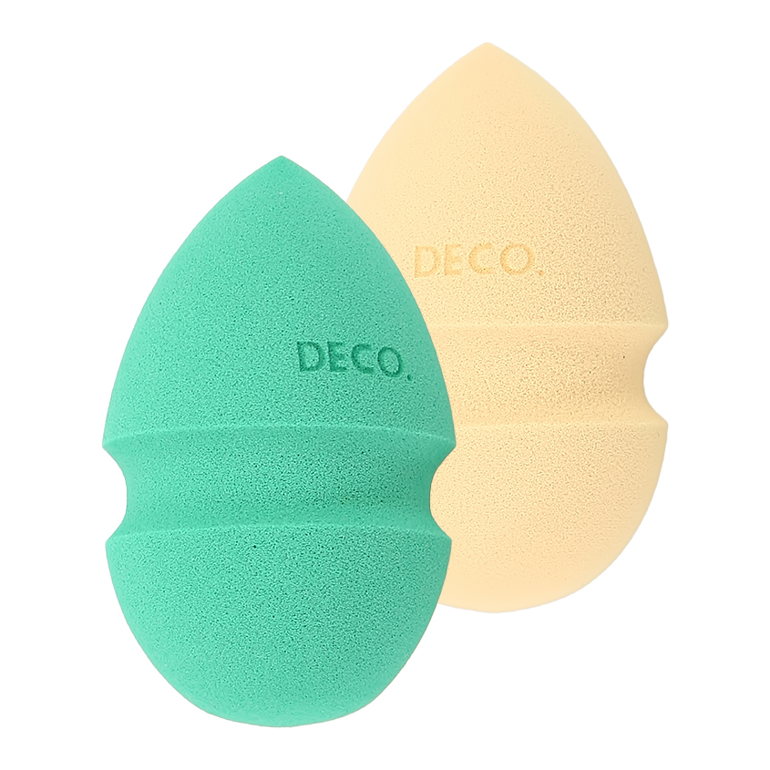 Набор спонжей для макияжа `DECO.` GREEN COUTURE каплевидные 2 шт