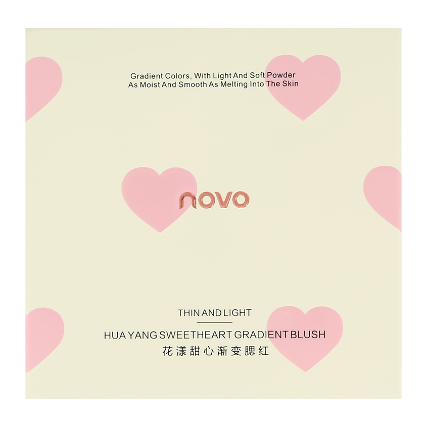 Румяна для лица `NOVO` SWEETHEART GRADIENT BLUSH тон 04
