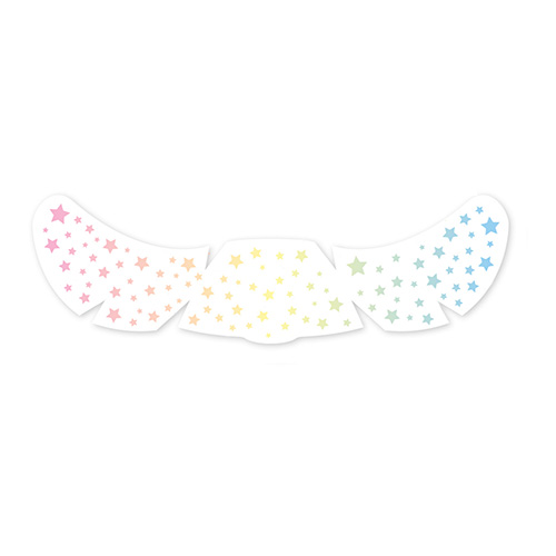 Набор переводных тату-веснушек `DECO.` by Miami tattoos (Rainbow stars)