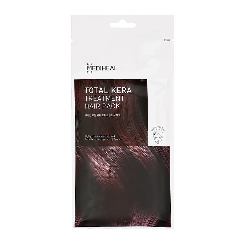 Маска для волос `MEDIHEAL` с кератином (восстанавливающая) 40 мл