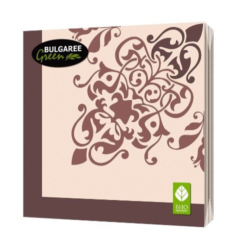 Салфетки бумажные `BULGAREE GREEN` трехслойные Классика 20 шт