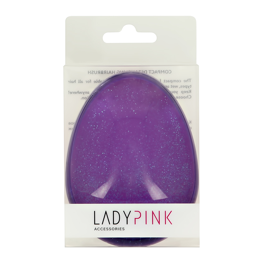 Расческа для волос распутывающая `LADY PINK` фиолетовая