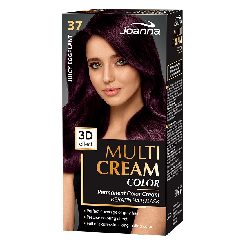 Краска для волос `JOANNA` MULTI CREAM 3D Сочный баклажан (тон 37)
