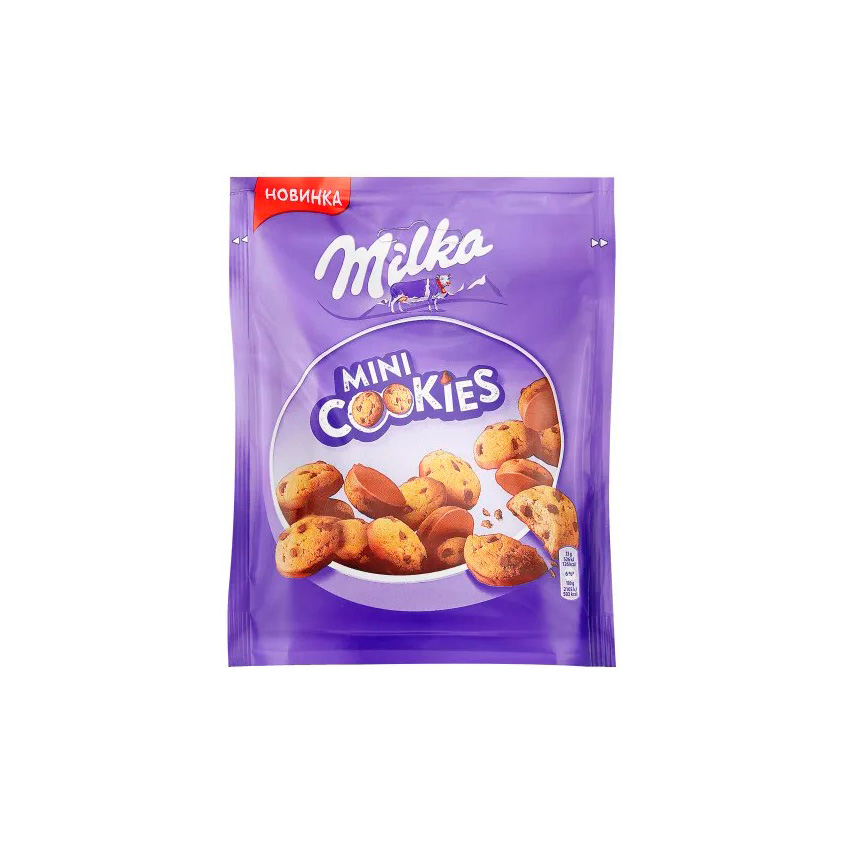 Печенье `MILKA` MINI с кусочками шоколада 100 г