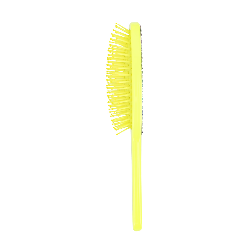 Расческа для волос с зеркалом `MISS PINKY` желтая