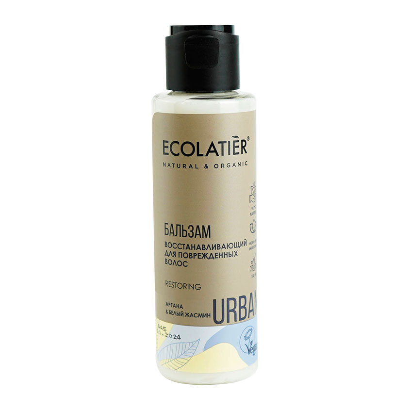 Бальзам для волос `ECOLATIER` URBAN восстанавливающий (для поврежденных волос) 100 мл