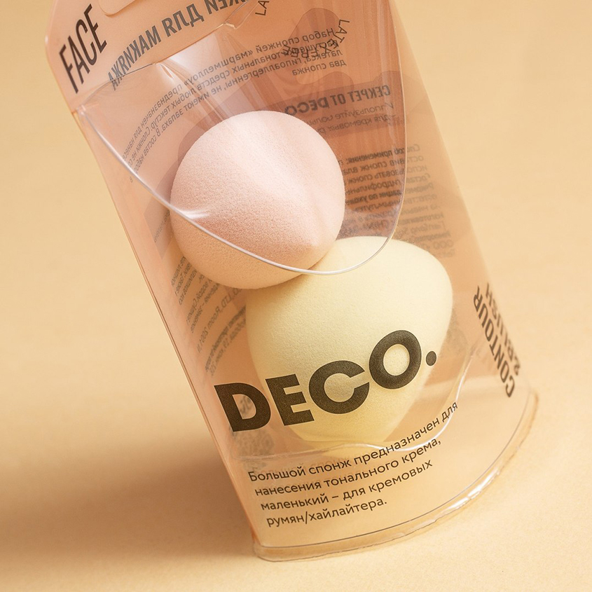 Набор спонжей для макияжа `DECO.` (marshmallow) 2 шт