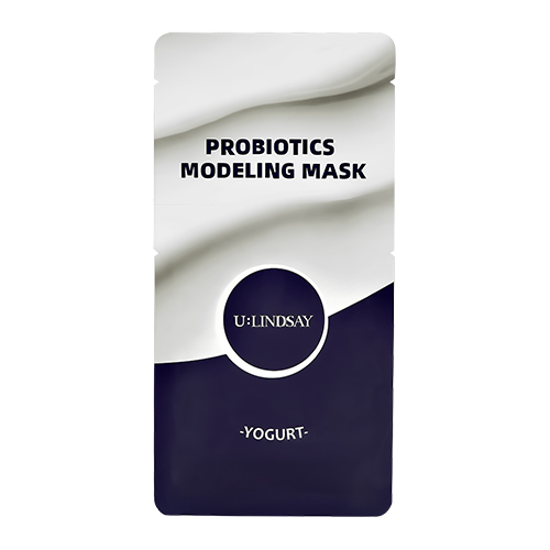 Маска для лица `LINDSAY` `PROBIOTICS` YOGURT альгинатная моделирующая с экстрактом молочного белка (разглаживающая) 50 г + 5 г
