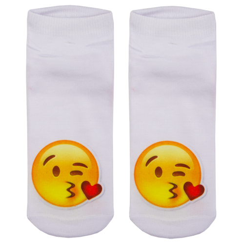 Носки женские `SOCKS` Little emoji Kiss р-р единый