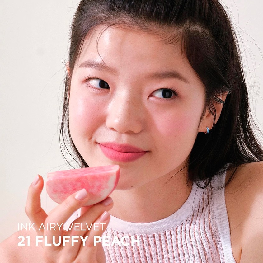 Помада для губ `PERIPERA` INK AIRY VELVET жидкая тон 21 fluffy peach