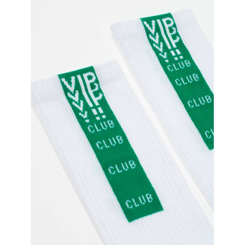 Носки женские `CONTE ELEGANT` CE ACTIVE белый-зеленый VIP CLUB (36-37)