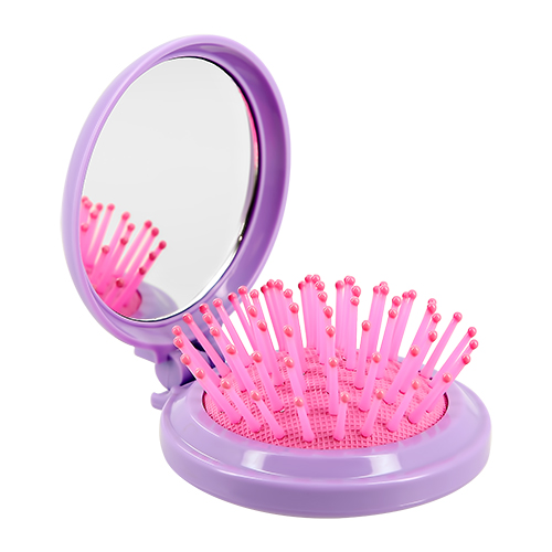 Расческа для волос с зеркалом `MISS PINKY`