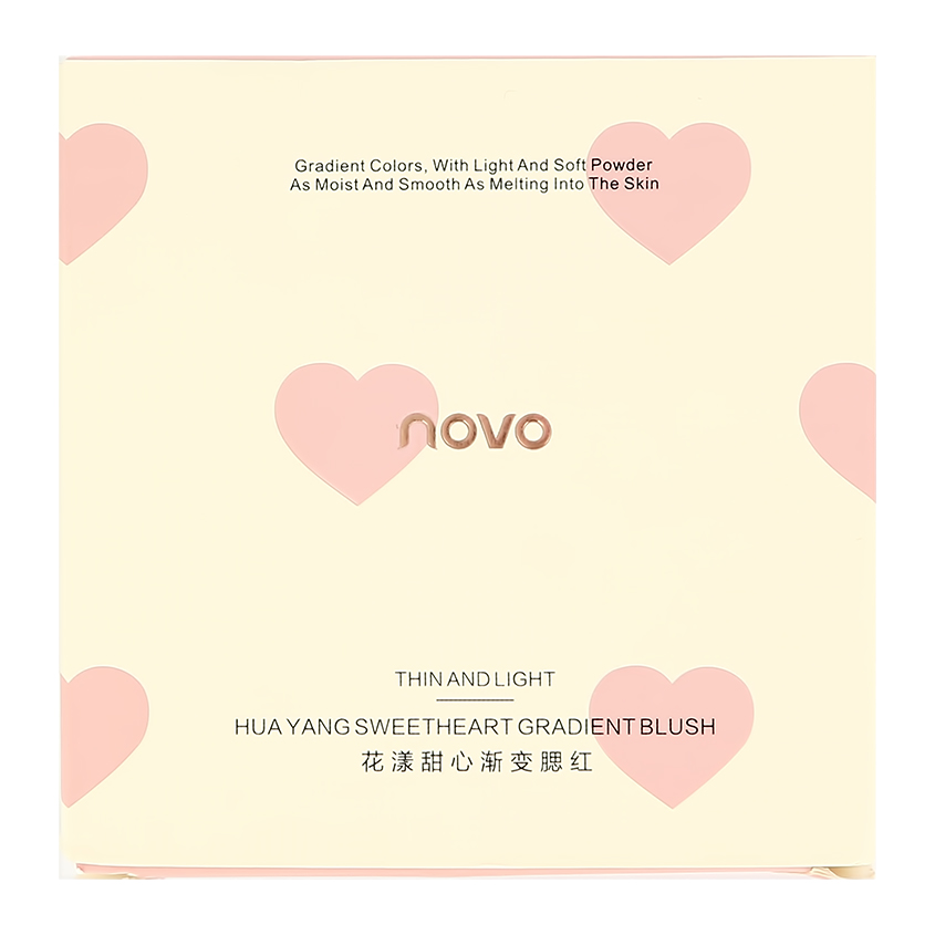 Румяна для лица `NOVO` SWEETHEART GRADIENT BLUSH тон 02