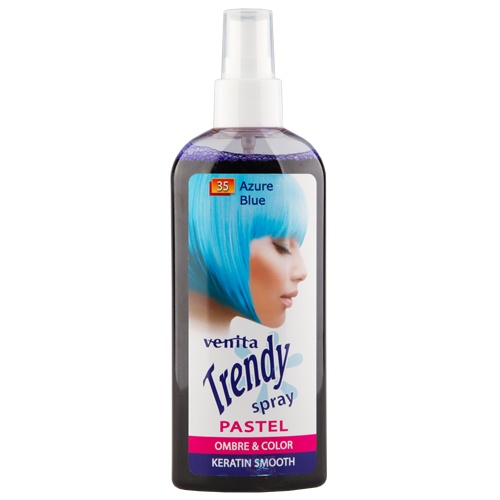 Спрей для волос красящий `VENITA` TRENDY COLOR тон Azure blue 75 мл