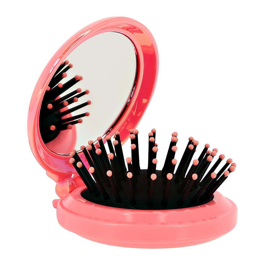 Расческа для волос с зеркалом `MISS PINKY` с принтом корги