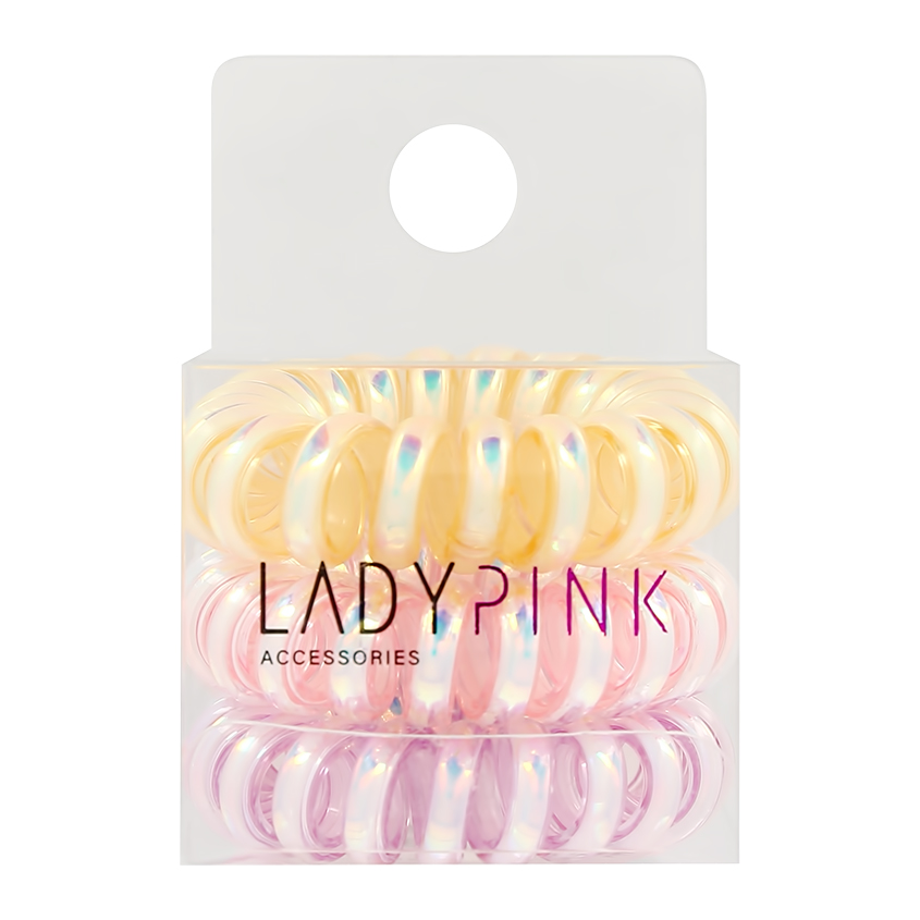 Набор резинок `LADY PINK` `BASIC` SLINKY box 3 шт