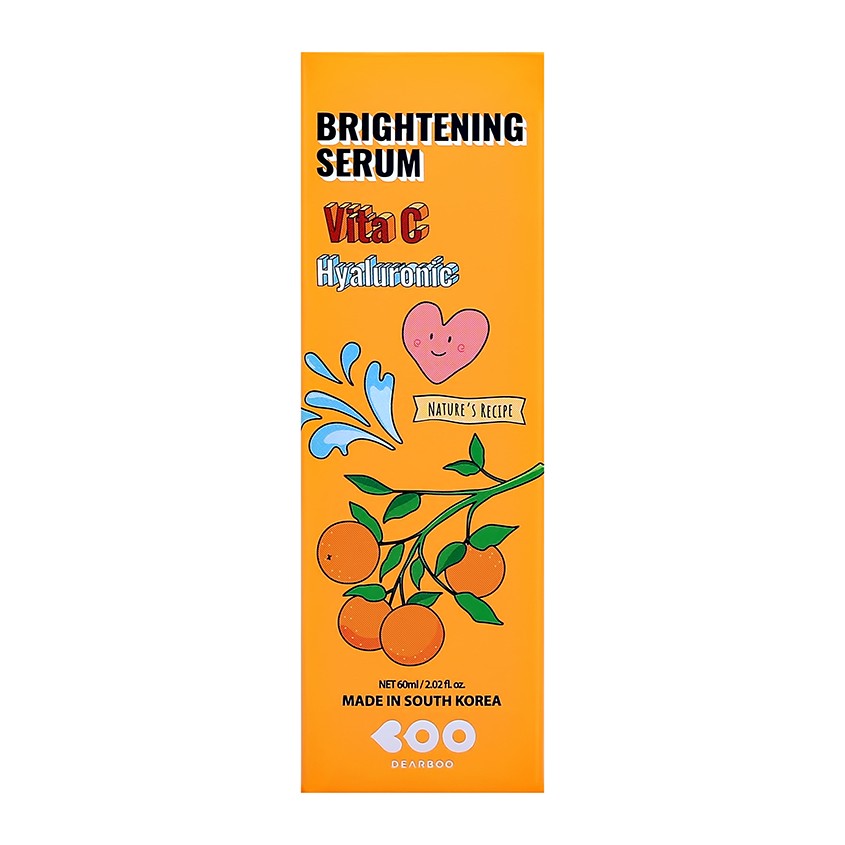Сыворотка для лица `DEARBOO` с витамином С и экстрактом облепихи (выравнивающая тон кожи) 60 мл