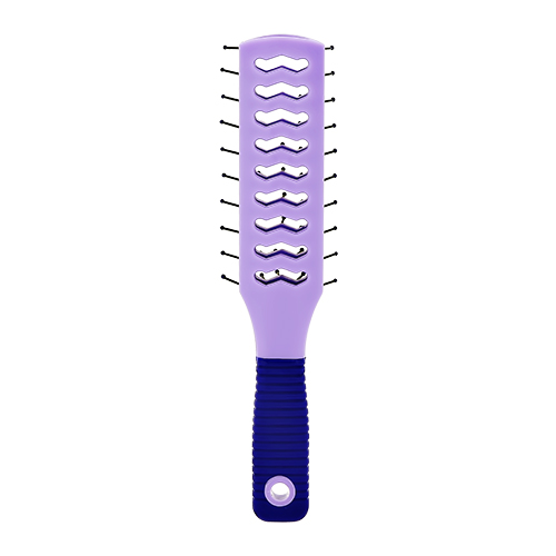 Расческа для волос `LADY PINK` `BASIC` массажная вентилируемая квадратная фиолетовая