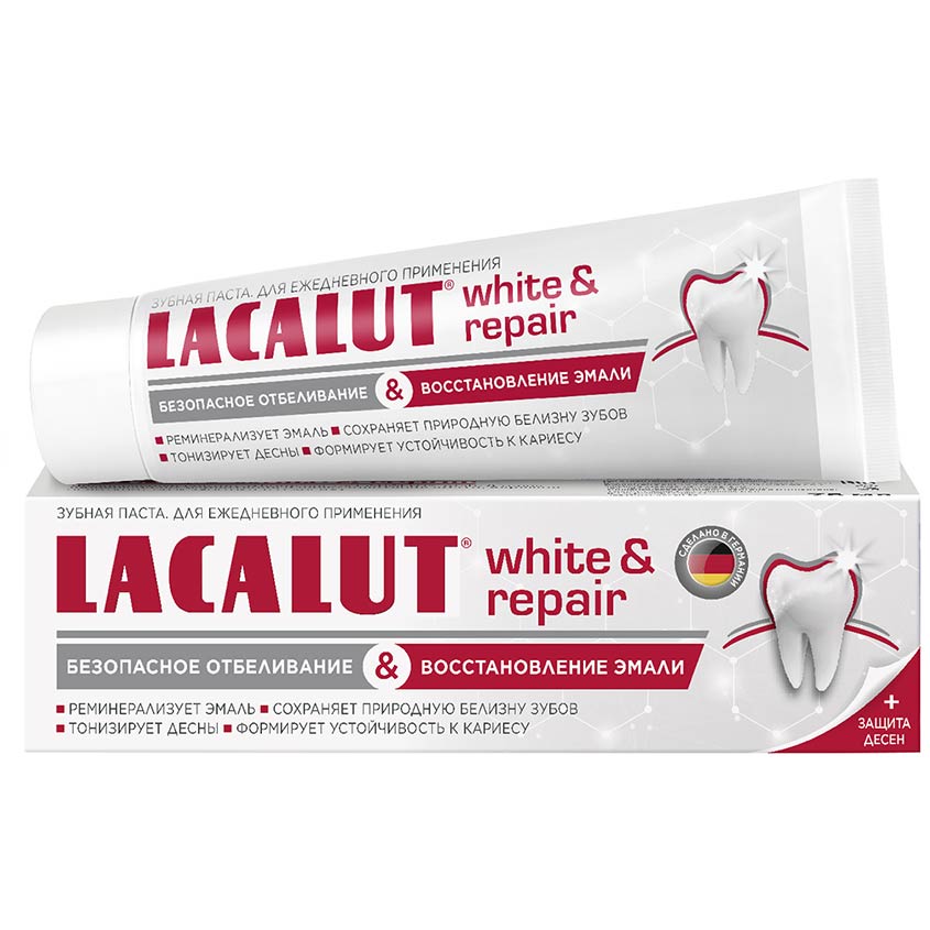 Паста зубная `LACALUT` White & Repair для ежедневного ухода 75 мл